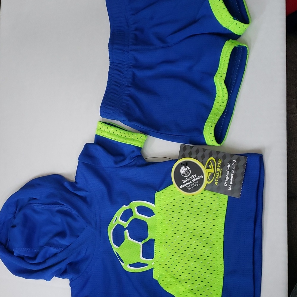 2 piece mesh  sport boys outfit